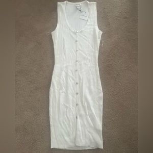 White knit dress